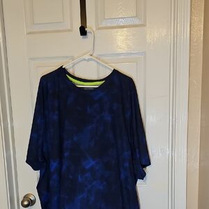 The Foundry Supply Co. Navy Patterned Short Sleeve Tee